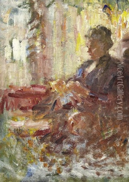 Portrait Of Mrs Montgomery Oil Painting - Josephine Mary Muntz Adams