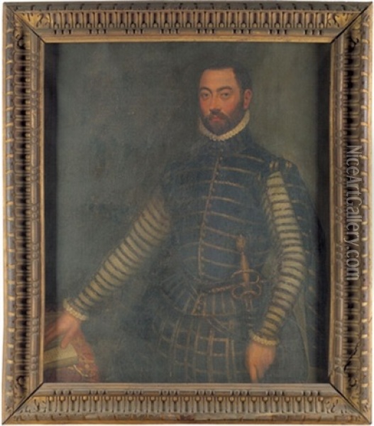 Bildnis Des Giovanni Battista Gorgo Oil Painting - Giovanni Battista Moroni