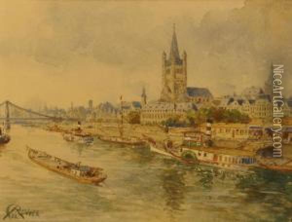 Cologne Oil Painting - Carl Rudell