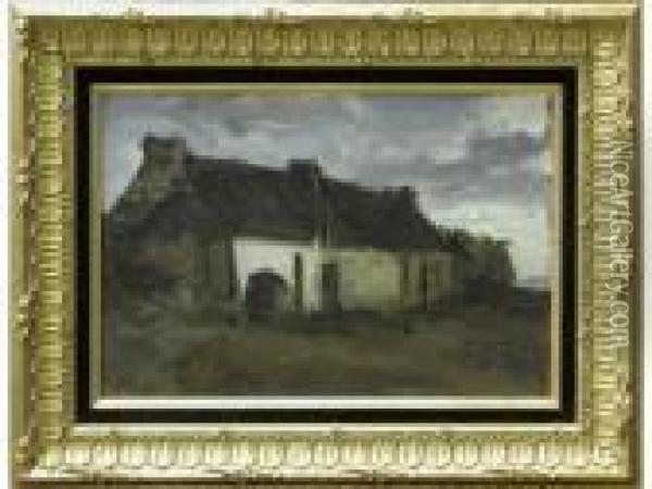 La Vieille Ferme Oil Painting - Alexandre Sege