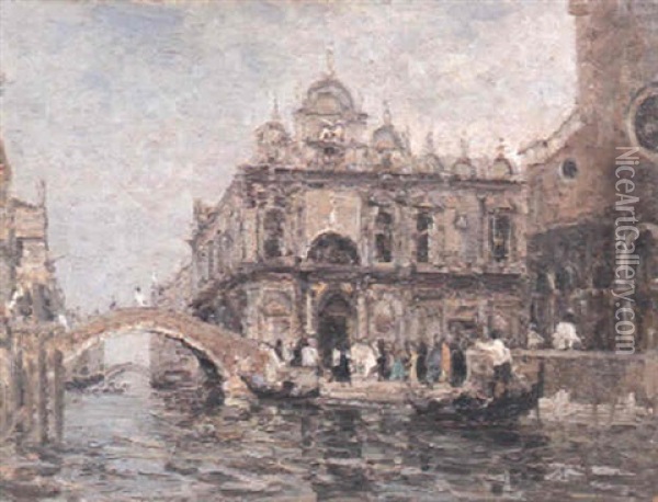 La Scuola Di San Marco Oil Painting - Emma Ciardi