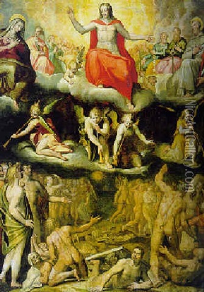 The Last Judgment Oil Painting - Jacob De Backer