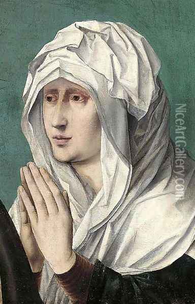 The Mater Dolorosa a fragment Oil Painting - The Master Of The Saint Sang