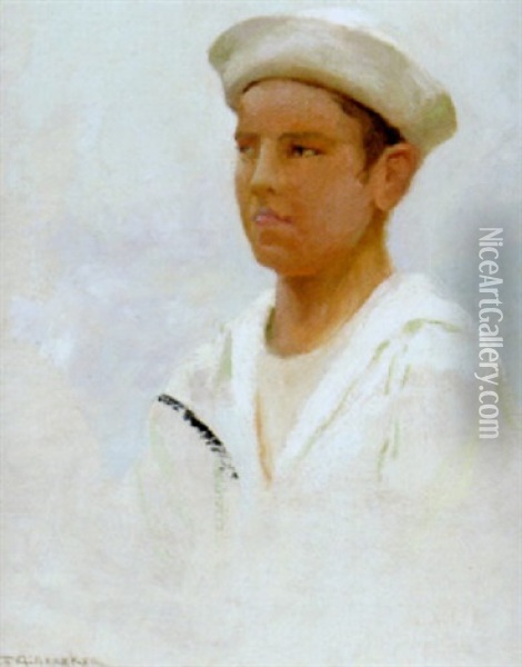 Sailor Boy Oil Painting - Gerrit Albertus Beneker