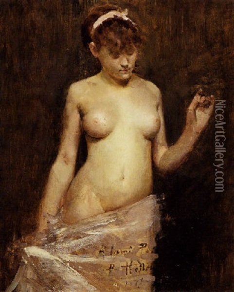 Nu Debout Oil Painting - Paul Cesar Helleu