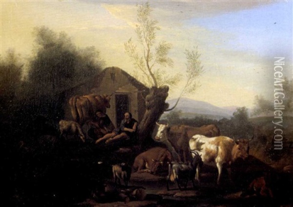 Paysage Pastoral Oil Painting - Willem Romeyn