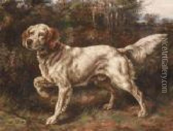 A Setter At Point Oil Painting - Edmund Henry Osthaus