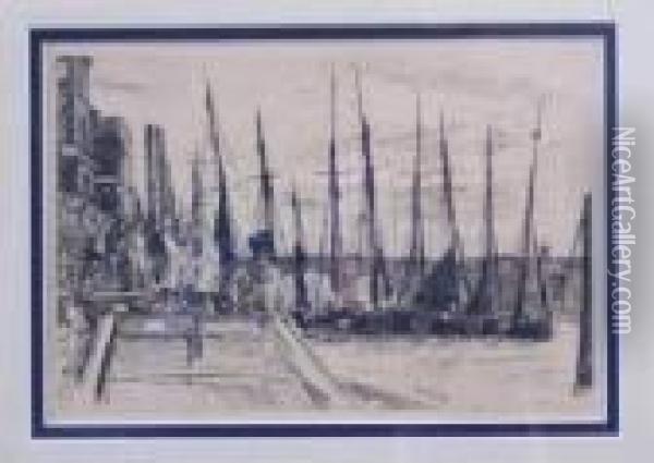 Billingsgate Oil Painting - James Abbott McNeill Whistler