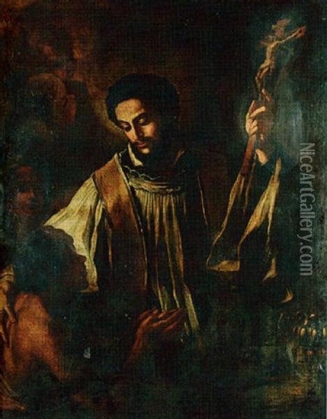 St Francis Xavier Oil Painting - Paolo de Matteis