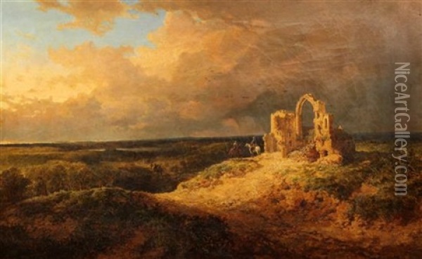 The Rendezvous Oil Painting - Edmund John Niemann