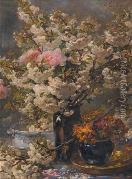 Nature Morte Au Bouquet Oil Painting - Pierre Nicolas Euler
