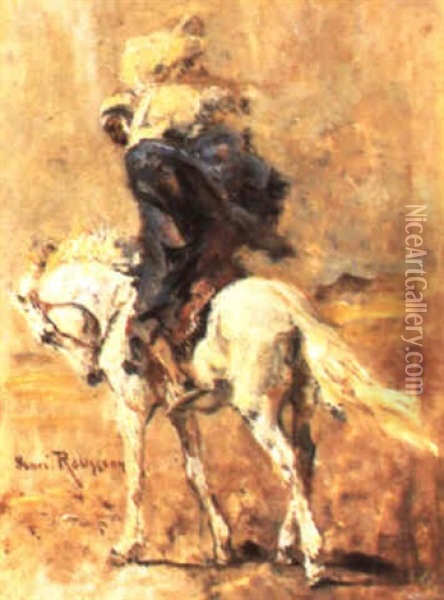 Cavalier Berbere Oil Painting - Henri Emilien Rousseau