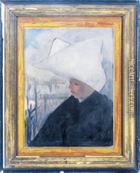 Sister Of Mercy Oil Painting - Lucien A. Labaudt