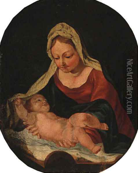 The Madonna and Child 2 Oil Painting - Daniele Crespi