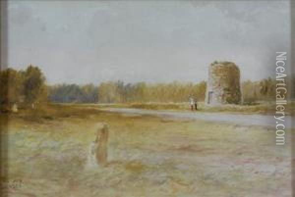The Cairn, Culloden Oil Painting - John Blair