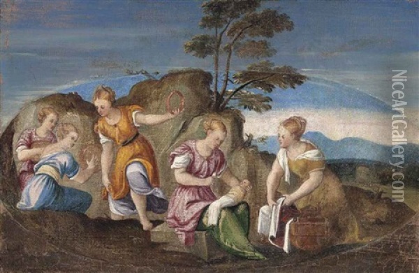 The Finding Of Moses Oil Painting - Bonifazio de Pitati