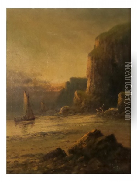 Sunset Glow Oil Painting - Frank Hider