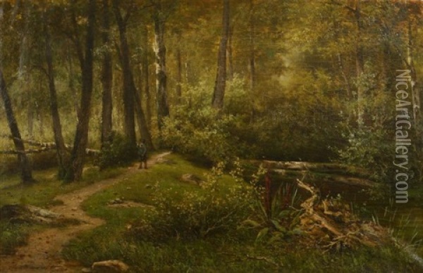 Untitled Oil Painting - Felix de Baerdemaeker