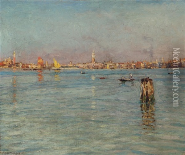 Morgen In Venedig Oil Painting - Ugo Flumiani