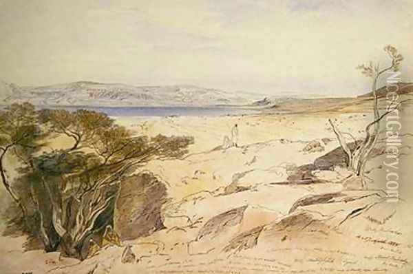 The Dead Sea Oil Painting - Edward Lear