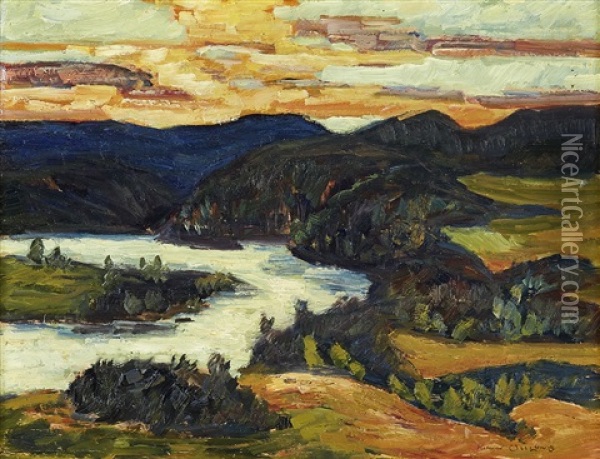 Indalsalven - Liden Oil Painting - Helmer Osslund