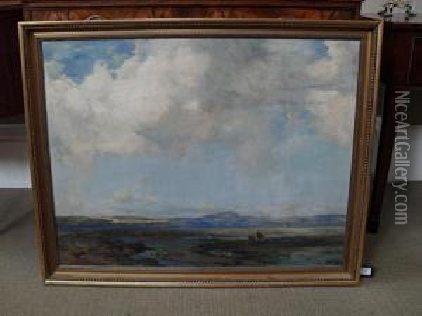 A Perthshire Landscape Oil Painting - John Campbell Mitchell