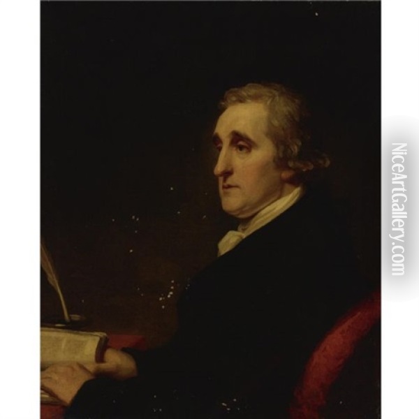 Portrait Of Sir Thomas Mansfield, Esq Oil Painting - George Romney