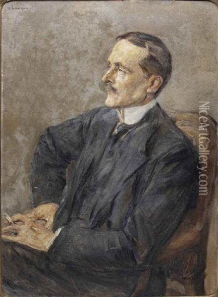 Bildnis Reichsminister Des Auswartigen Amts Ulrich Graf Brockdorff-rantzau (1869-1928) Oil Painting - Max Liebermann