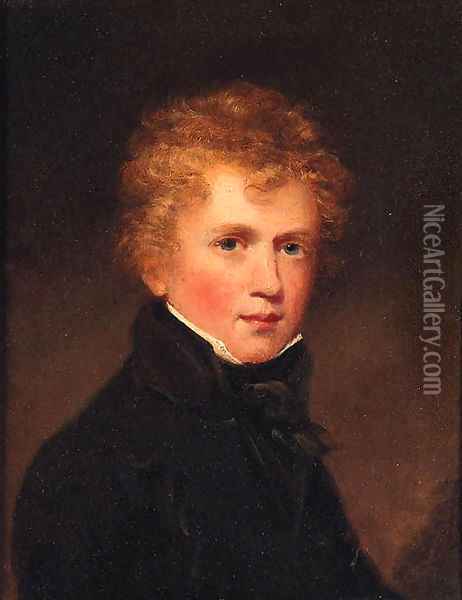 Portrait of Charles Windham Humphreys Oil Painting - John James Masquerier