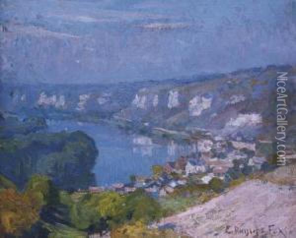 The Village Of Les Andelys Oil Painting - Emanuel Phillips Fox