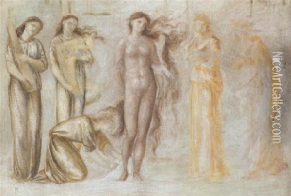 The Court Of Venus Oil Painting - Edward Burne-Jones