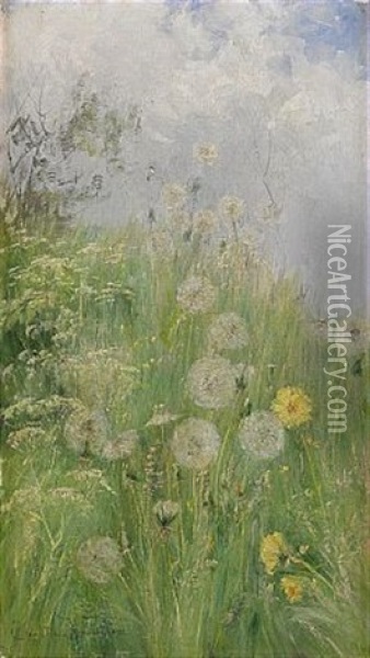 Sommarang Oil Painting - Charlotte Constance Wahlstroem