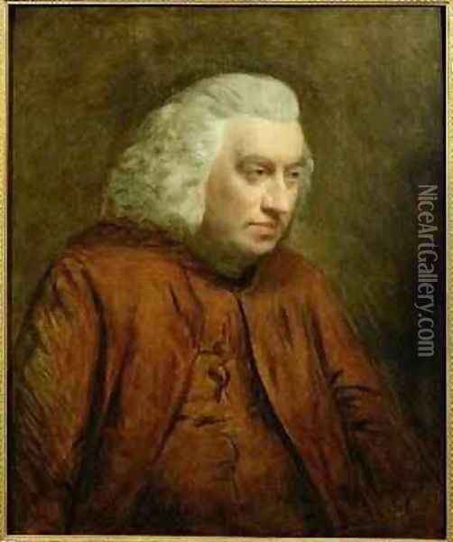 Portrait of Dr Samuel Johnson 1709-84 1783 Oil Painting - John Opie