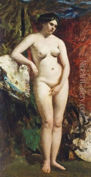 A Muse Oil Painting - William Etty