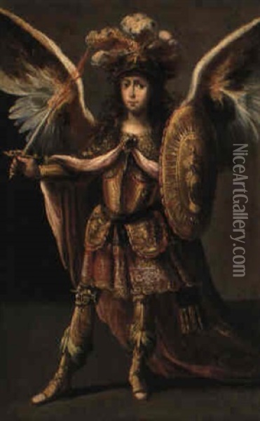 Saint Michael Oil Painting - Claude Deruet