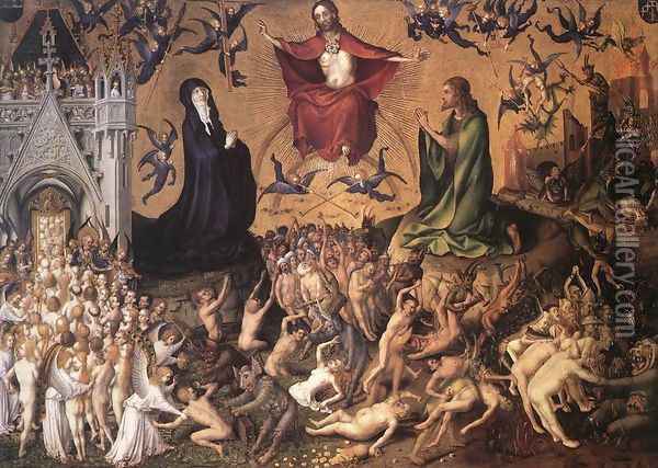 The Last Judgment c. 1435 Oil Painting - Stefan Lochner