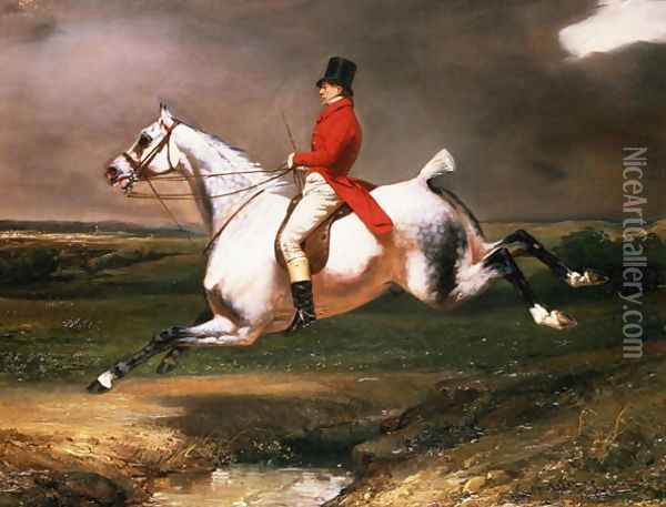 The Hunter Oil Painting - Alfred Dedreux