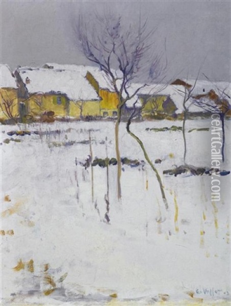 Paysage Hivernal Oil Painting - Edouard Vallet