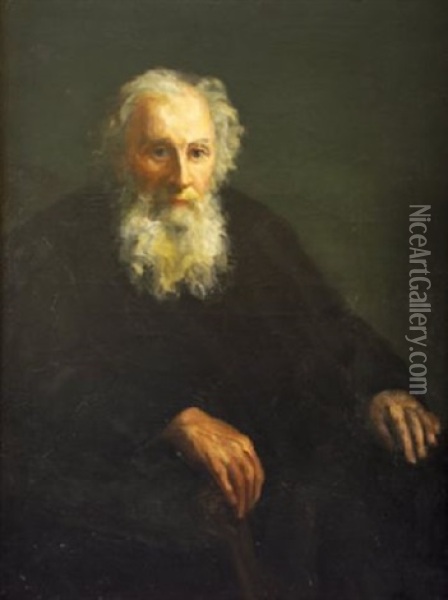 Self Portrait As An Old Man Oil Painting - Nathaniel Hone the Younger