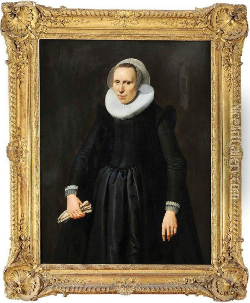 Retrato De Senhora Oil Painting - Nicolaes (Pickenoy) Eliasz