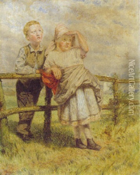 The Lark Oil Painting - Joseph Edward Worrall