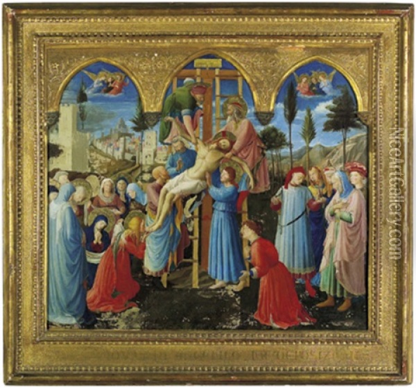 Die Kreuzabnahme Oil Painting - Fra Angelico