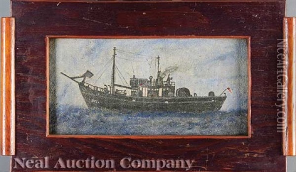Ship Oil Painting - William O. Golding