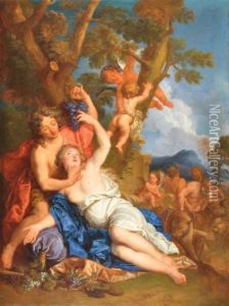 Baco Y Ariadne Oil Painting - Francois Marot