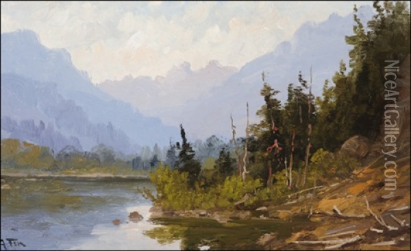Lake Chelan Oil Painting - John Fery