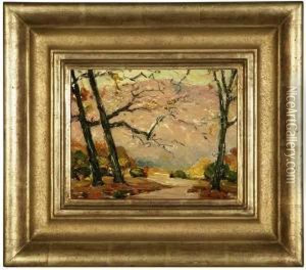 Autumn Landscape Oil Painting - Frank Coburn