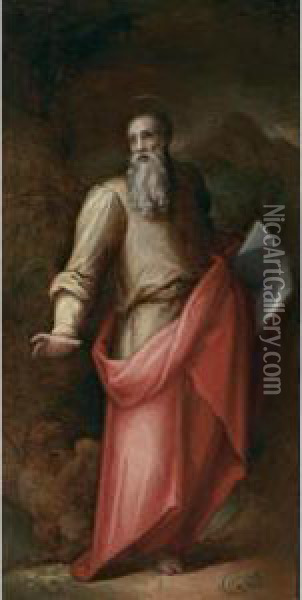 Saint John Oil Painting - Giovan Battista Naldini