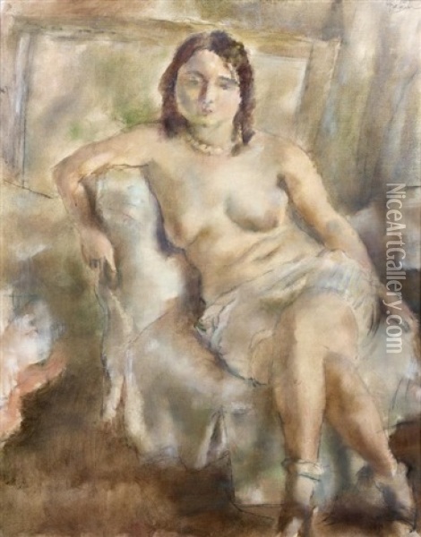 La Belle Danoise Oil Painting - Jules Pascin