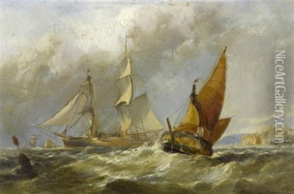 Marine Oil Painting - Frederick William Hayes