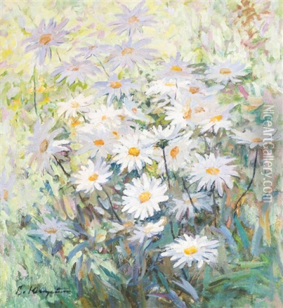 Flowering Meadow Oil Painting - Wasilij Chudojarow